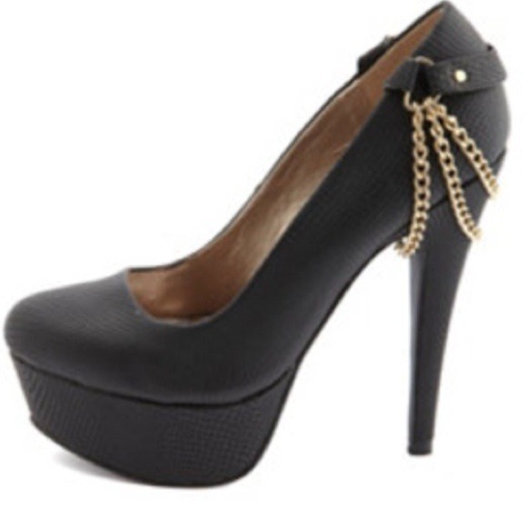 Snake print heels