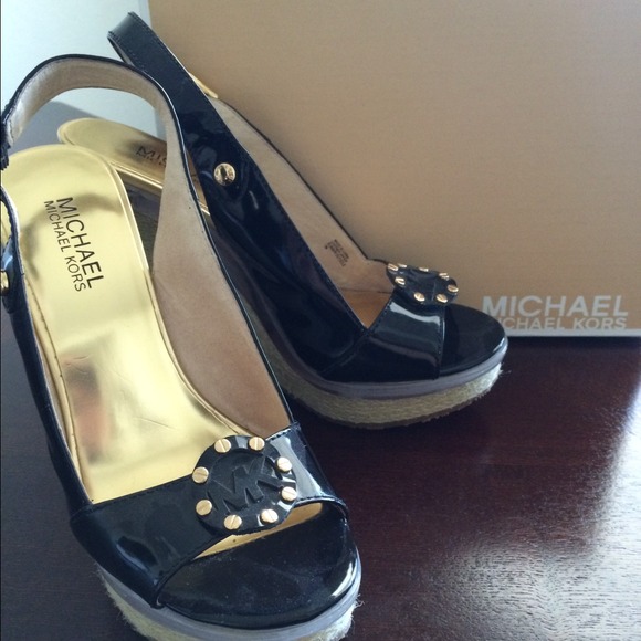 Michael Kors Logo Espadrille Wedge