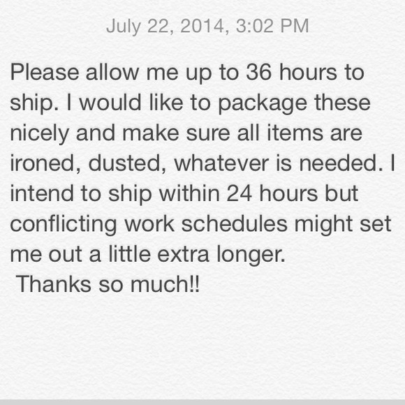 Just a little warning