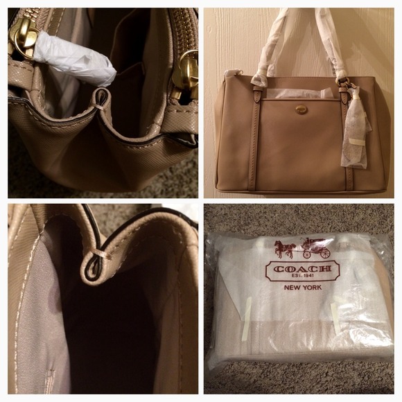SOLD ON TF Coach Leather Carryall 😍 - Picture 4 of 4