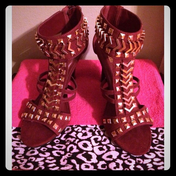 Burgundy heels