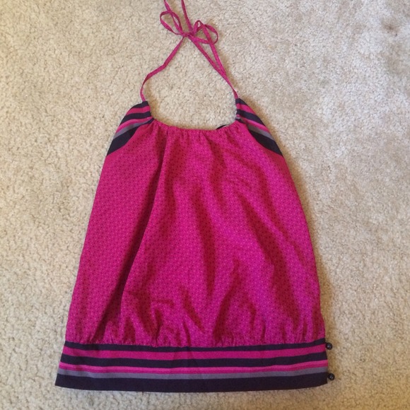 Polka dot magnet halter top