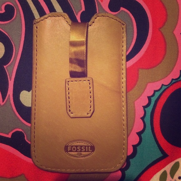 Fossil leather phone case