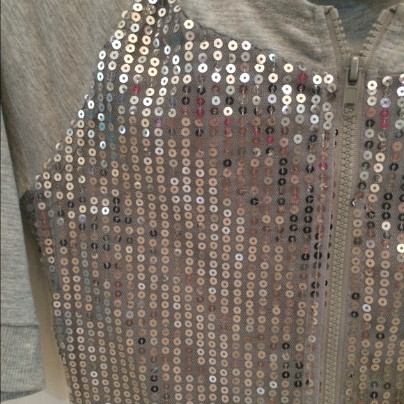 Sequin Zip Up Jacket - Picture 2 of 3
