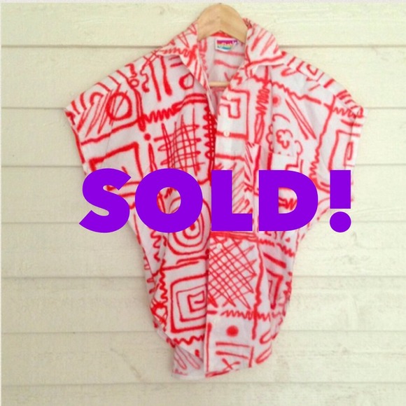 ❤️Abstract 90's Printed Button Up Shirt❤️