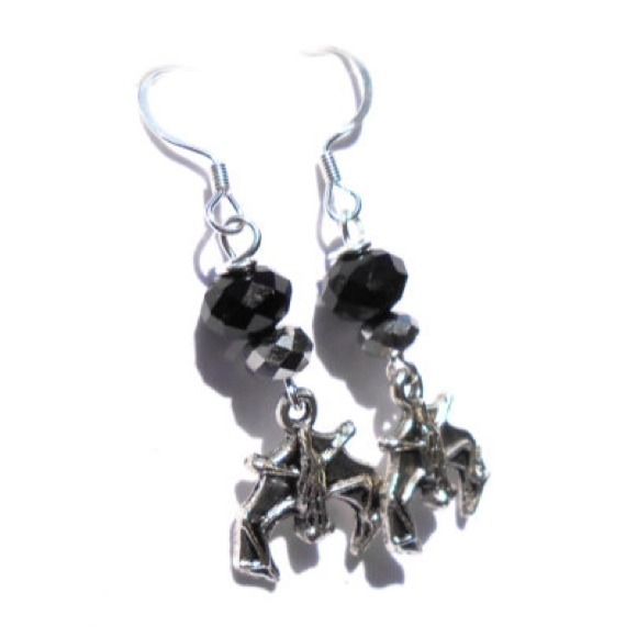 Etsy Jewelry - Bat Earrings - Halloween