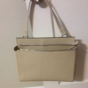 Cream leather Alberta dicanio purse