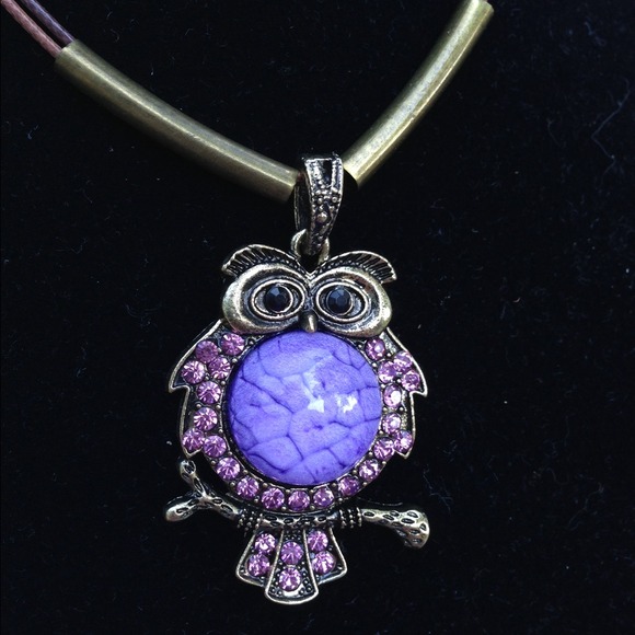 Jewelry - ⬇Purple Owl Necklace❌SOLD❌