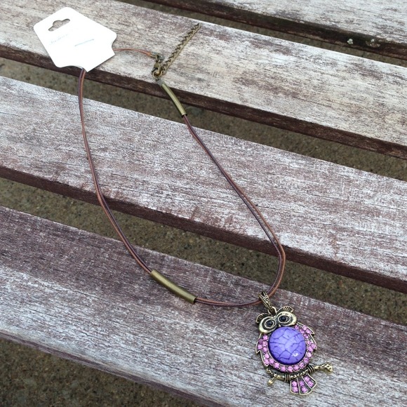 ⬇Purple Owl Necklace❌SOLD❌ - Picture 3 of 3