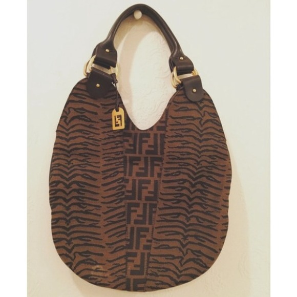 Fendi bag and stone bracelet