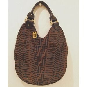 Fendi bag and stone bracelet