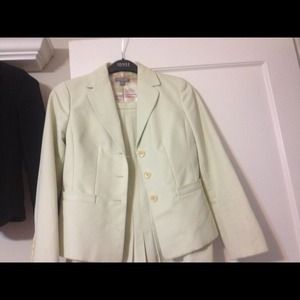 Soft green suit ann Taylor