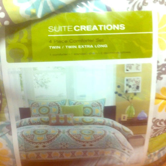 Twin extra long comforter set
