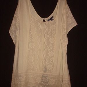 American Eagle khaki dress shirt