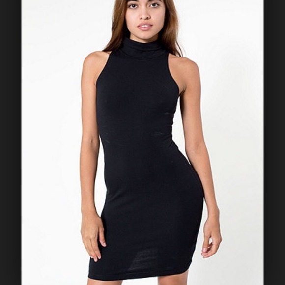 purple turtleneck dress