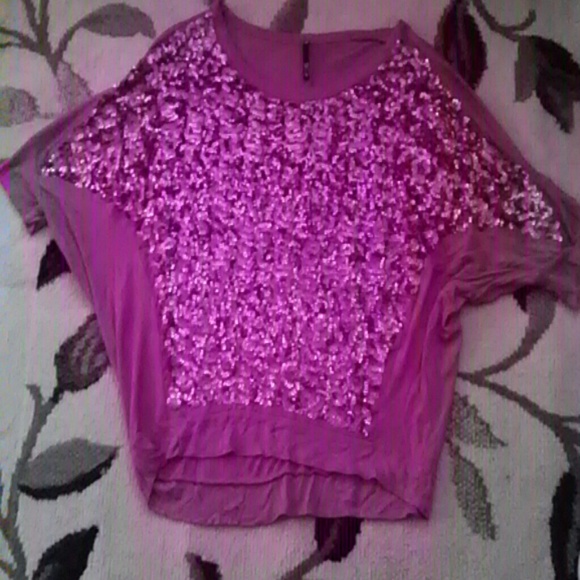 1X hot pink blouse