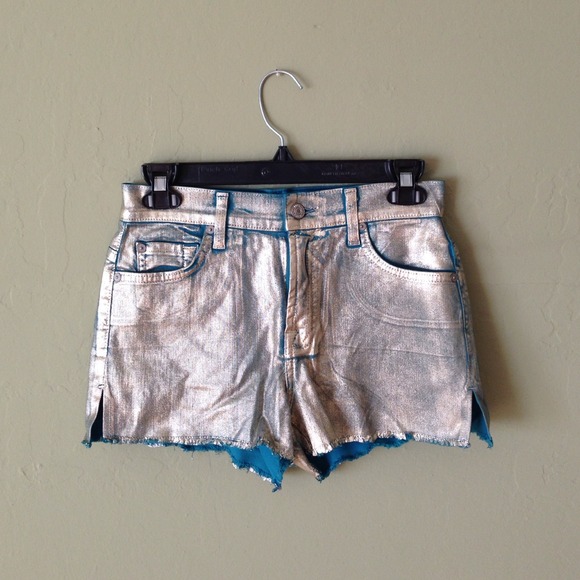 7 For All Mankind Foil Cut Offs