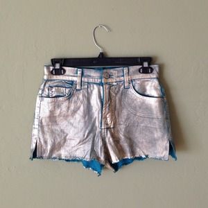 7 For All Mankind Foil Cut Offs