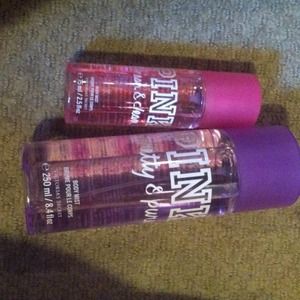 Pink body mist