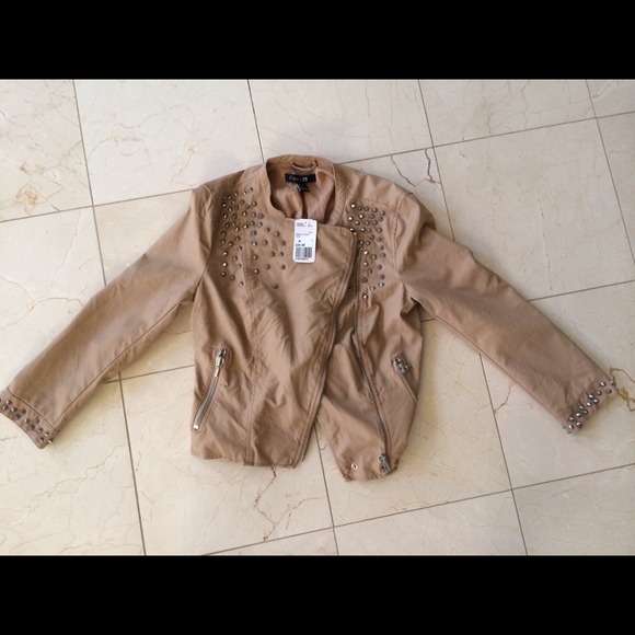 forever 21 leather studded hacker jacket