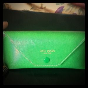 Kate Spade eyeglasses, case and cleaning cloth.