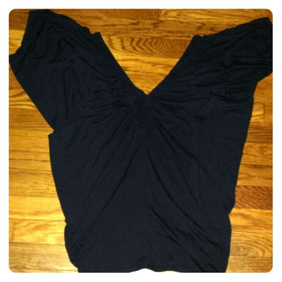 Never worn low vneck tee off the shoulder tee! - Picture 1 of 1