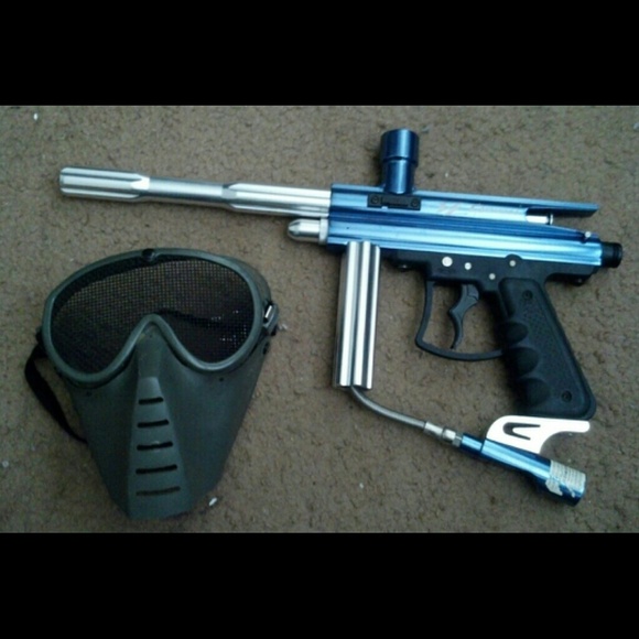 Paintball Marker and Mask