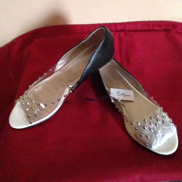 Forever 21 black studded flats.