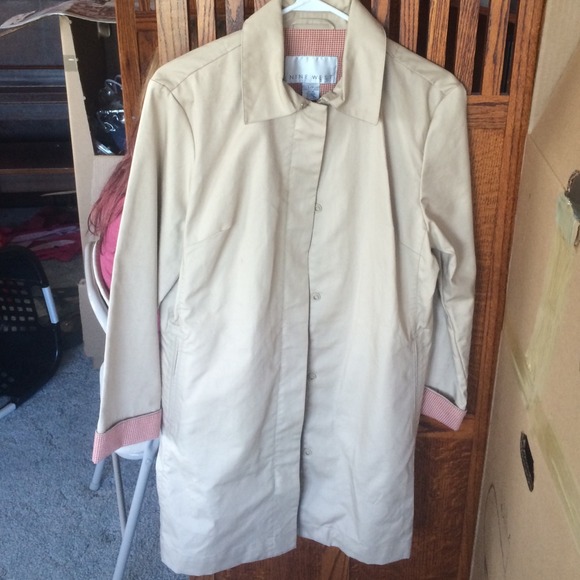 Nine West Large Knee Length Rain Jacket