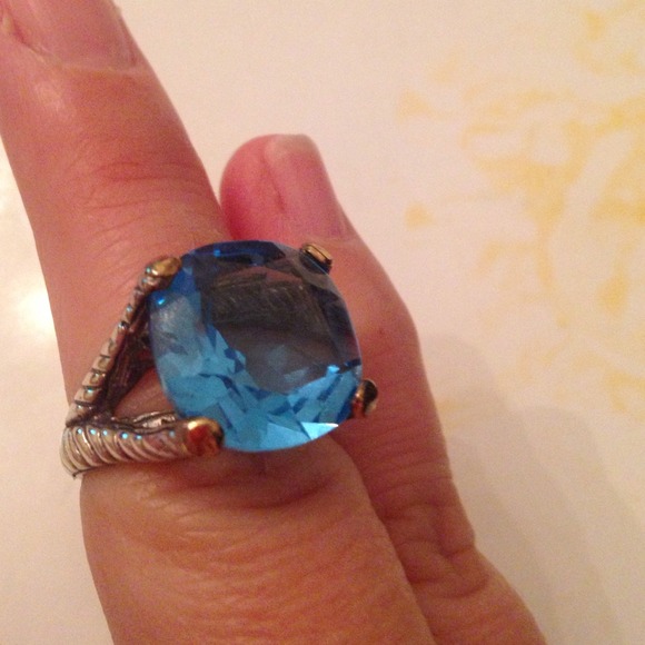 18k gold and .925 silver ring