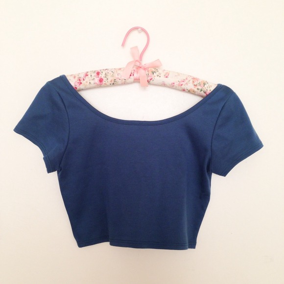 Teal Crop Top
