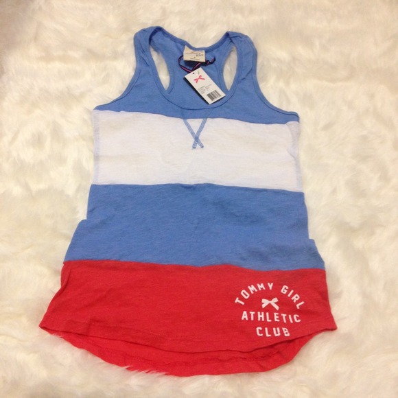 Tommy Hilfiger Tops - Tommy Girl Red,White,Blue Racerback Beachy Top