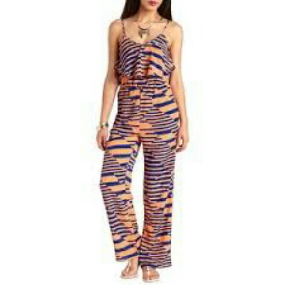 Charlotte Russe XS striped rumper