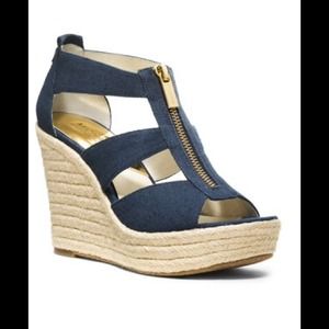 MICHAEL Michael Kors Damita Canvas Wedge