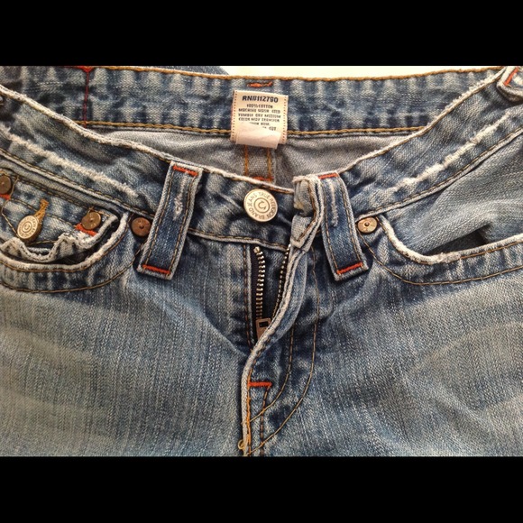 True Religion jeans size 27 medium wash.