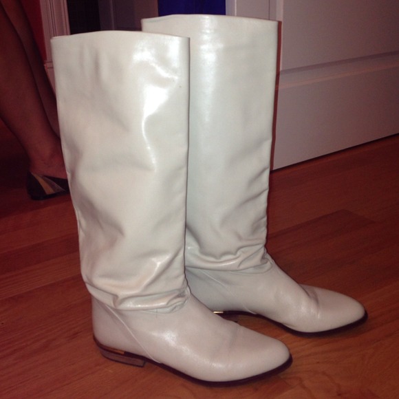 cream coloured boots