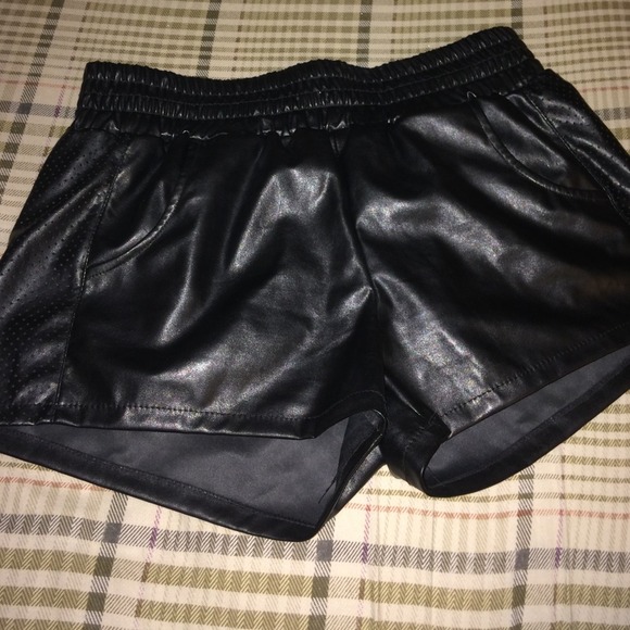 Faux leather shorts!!!!