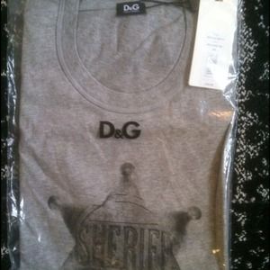Men's new dolce & gabbana d&g sheriff tee size 50