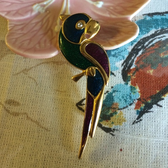 Vintage colorful brooch
