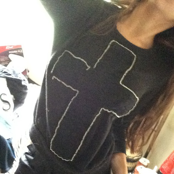 Cross sweater