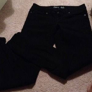 Black jeggings size 8