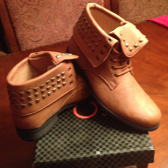 Studded ankle boots