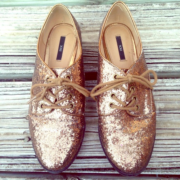 Glittery Forever 21 Oxfords
