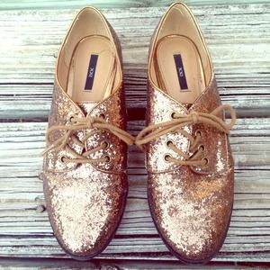 Glittery Forever 21 Oxfords