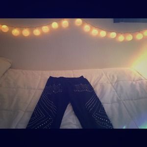 Beaded leggings