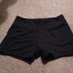 Gray spandex shorts