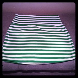 Body Con Striped Skirt