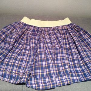 Hollister Checkered Cotton Skirt