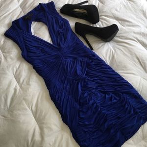 Royal blue cocktail dress