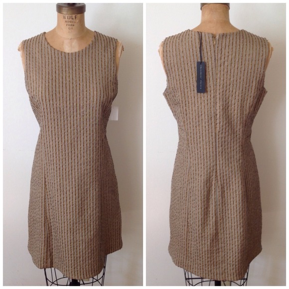 SOLD NWT Theyskens' Theory gold tone dress size 10